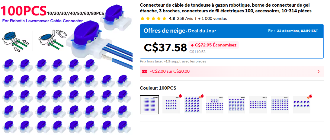 Jonction 3 pattes weatherproof